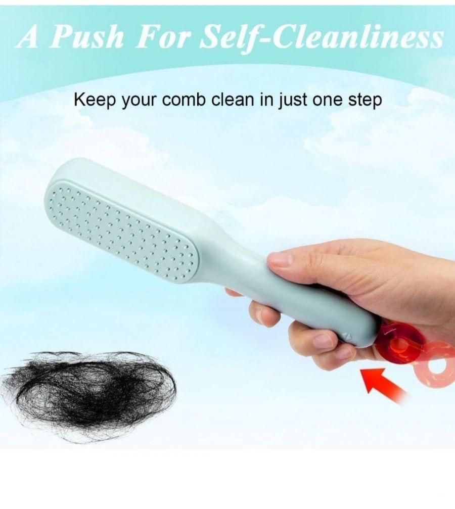 Self - cleaning Anti - static Massage Comb for Adults and Kids - Pack of 1 - 2Goat store
