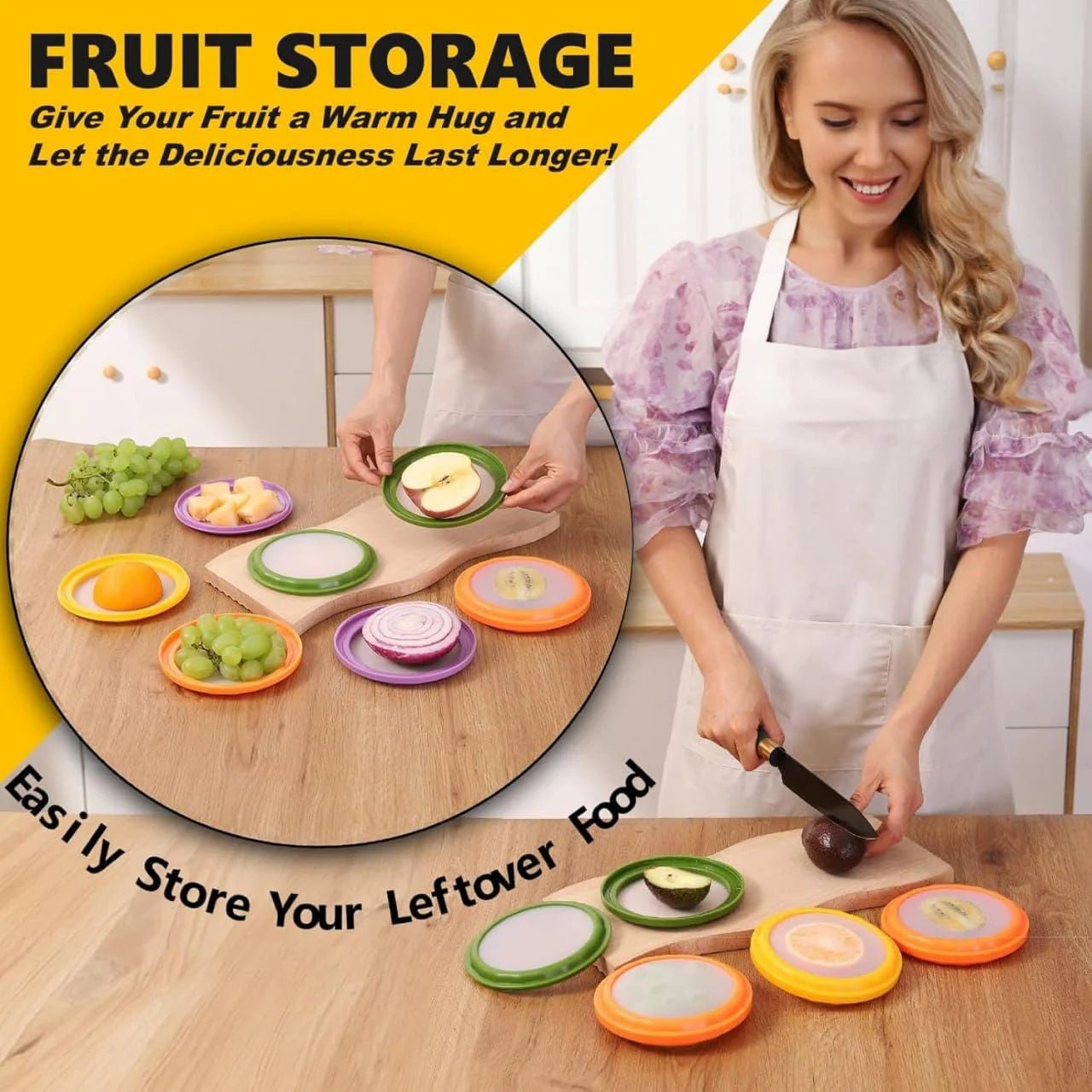 Silicone Fruit & Veg Anti - Decompose Container set (2pcs) - 2Goat store