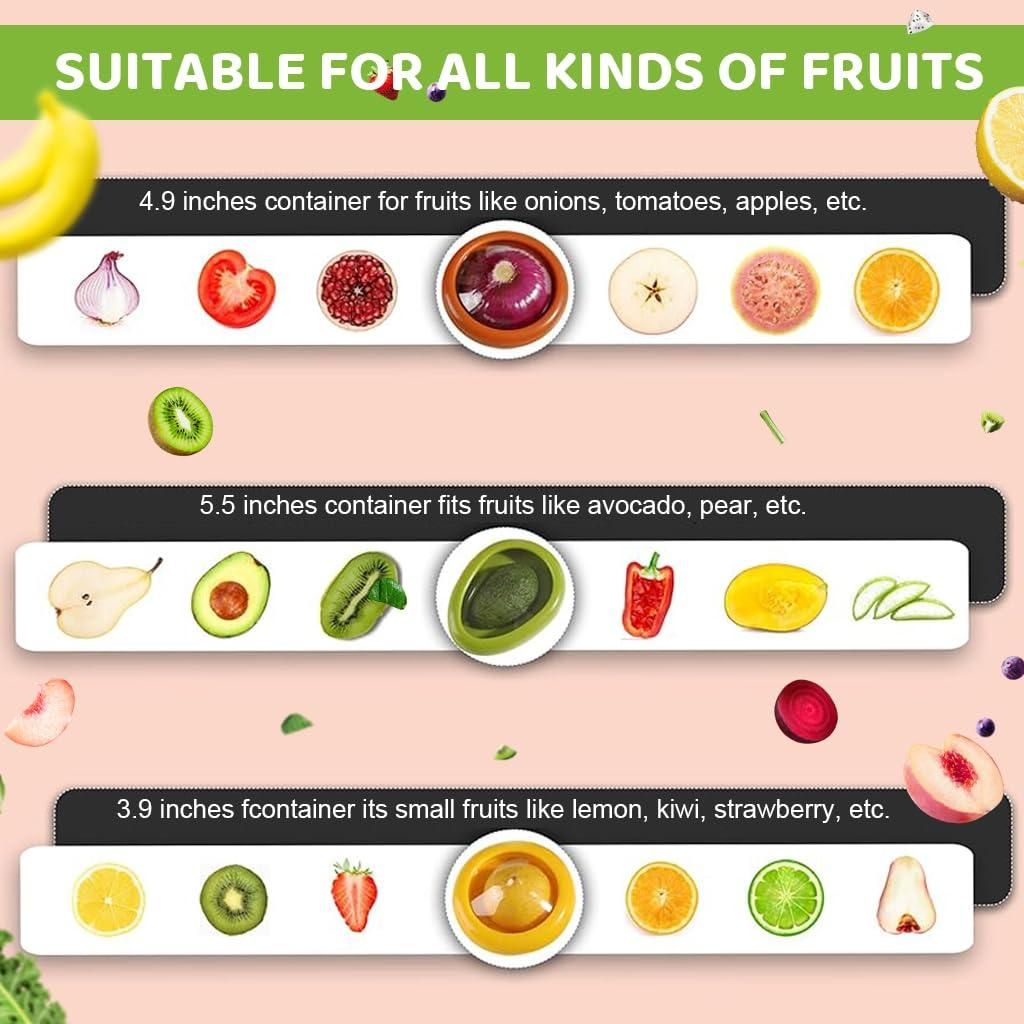 Silicone Fruit & Veg Anti - Decompose Container set (2pcs) - 2Goat store