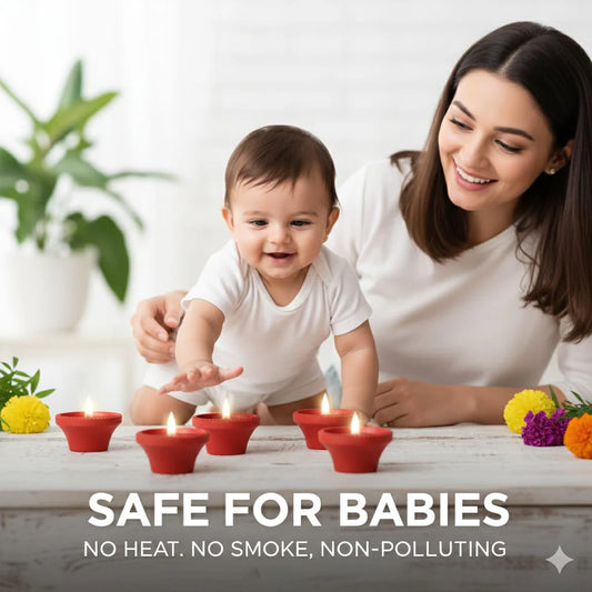 Eco-Friendly LED Water Sensor Diyas | Baby-Safe,& Anti-Pollution